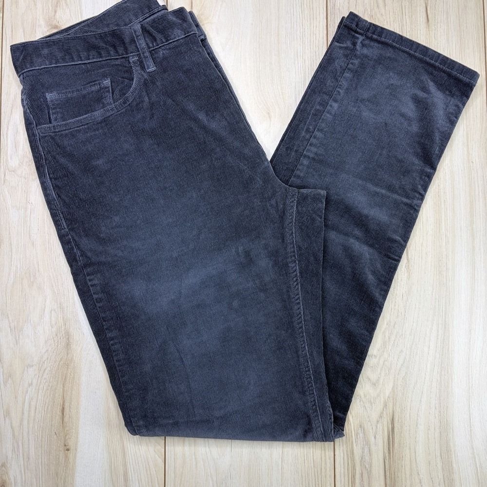 Flint & Tinder Corduroy Pant Slim Fit Men's Size 33x32 Gray